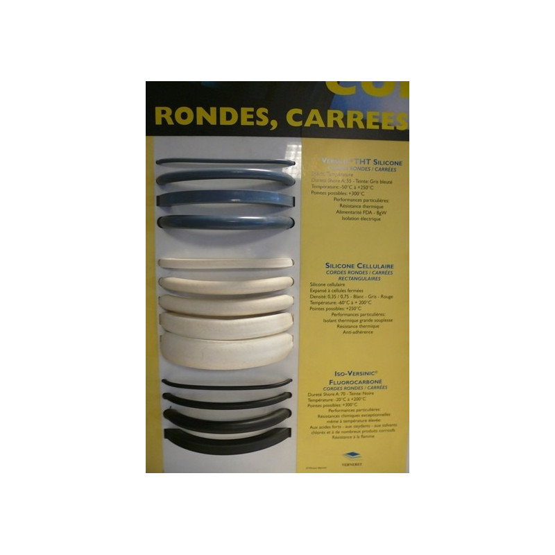 Corde profil rond en silicone Versilic THT Corde profil rond en silicone Versilic THT