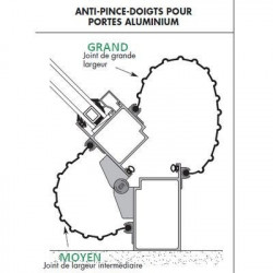 Grand joint anti-pince-doigts CF