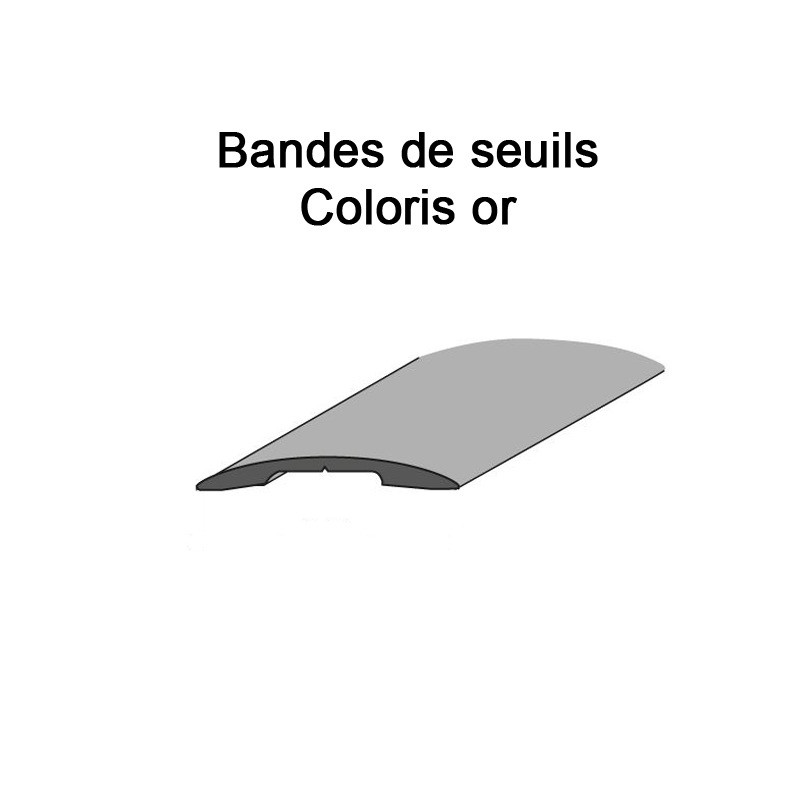 Bande de seuil ALU coloris or Bande de seuil ALU coloris or