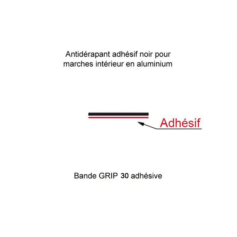 Bande antidérapante adhésivée noir Bande antidérapante adhésivée noir