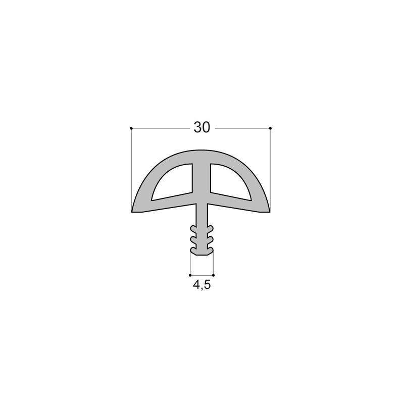 Bordure de chant demi-ronde PVC Bordure de chant demi-ronde PVC