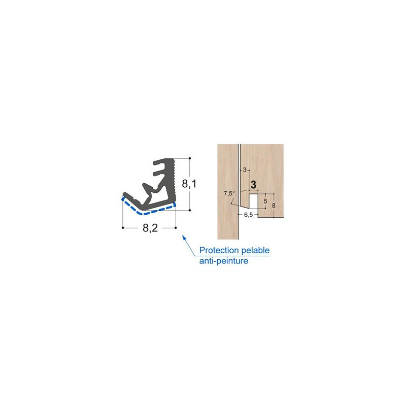 Joint d'ouvrant mono-matière OC5 S PR Joint d'ouvrant mono-matière OC5 S PR