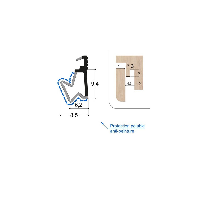 Joint isophonique F10 R3 PR Joint isophonique F10 R3 PR
