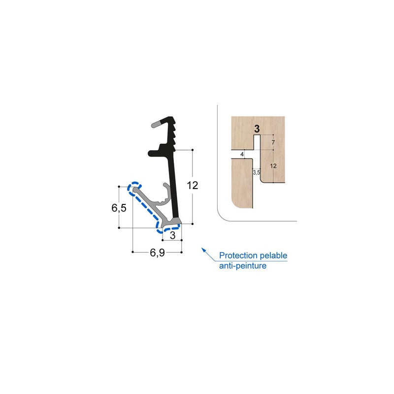 Joint isophonique multichambre F12 R3 PR Joint isophonique multichambre F12 R3 PR