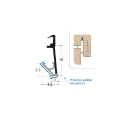 Joint isophonique multichambre F15 R3 PR Joint isophonique multichambre F15 R3 PR