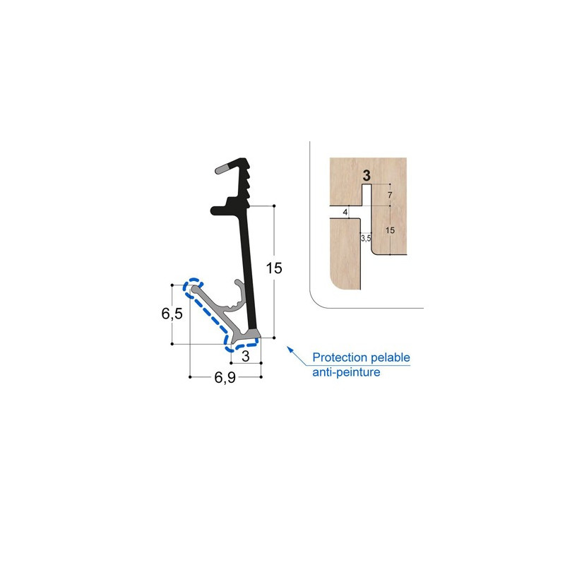 Joint isophonique multichambre F15 R3 PR Joint isophonique multichambre F15 R3 PR