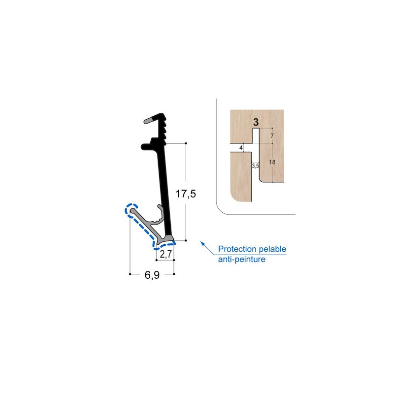 Joint isophonique multichambre F18 R3 PR Joint isophonique multichambre F18 R3 PR