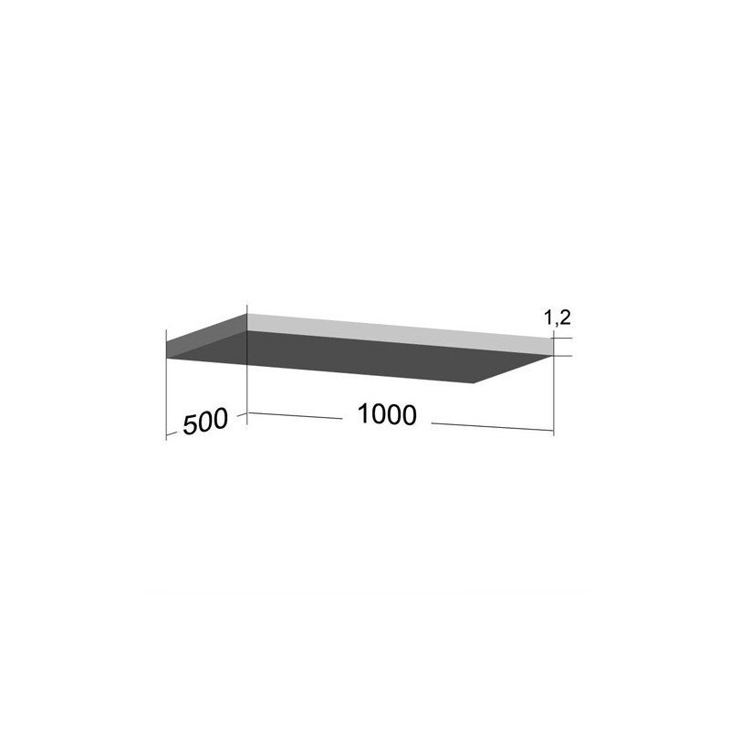 Plaque PVC RIGIDE - BLANC [ép. 8 x 500 x 1000 mm]