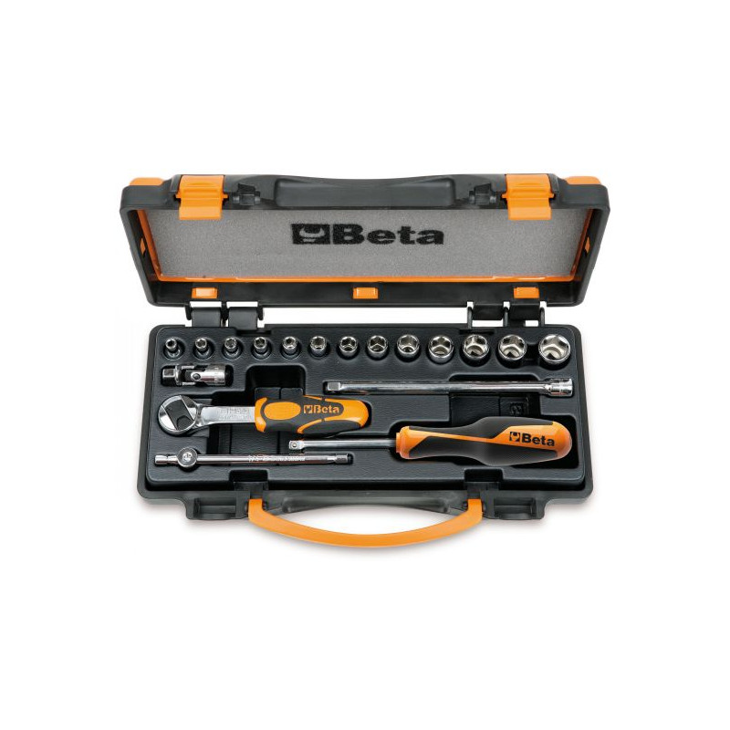 Coffret BETA T22-900/C13-5 composé de 13 douilles et 5 accessoires Coffret BETA T22-900/C13-5 composé de 13 douilles et 5 accessoires