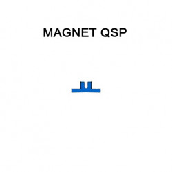 Jet d'eau magnétique, porte 58 mm + magnet QSP