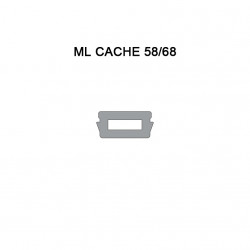 Seuil H 57, porte 68 mm + ML CACHE 58/68