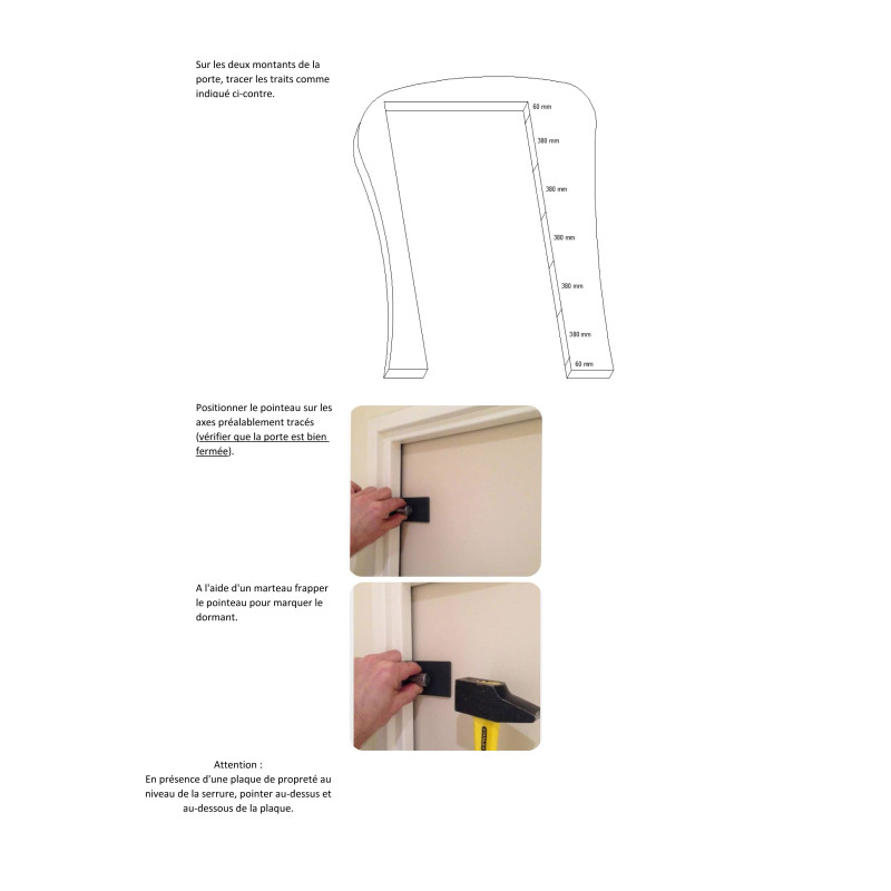 Outil de tracage d'entraxe 21,5 mm Outil de tracage d'entraxe 21,5 mm