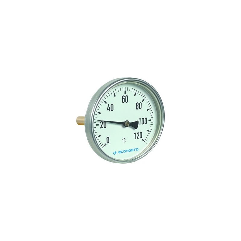 Thermomètre bimétallique 60 mm boîtier aluminium Ø 63 mm