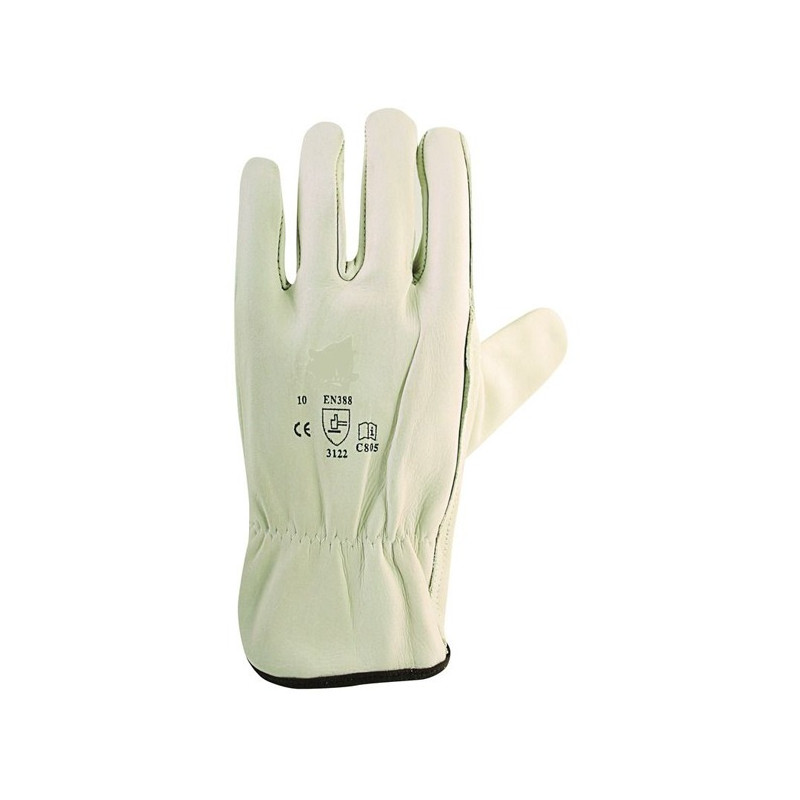 Paire gants en CUIR de bovin coupe américaine Paire gants en CUIR de bovin coupe américaine