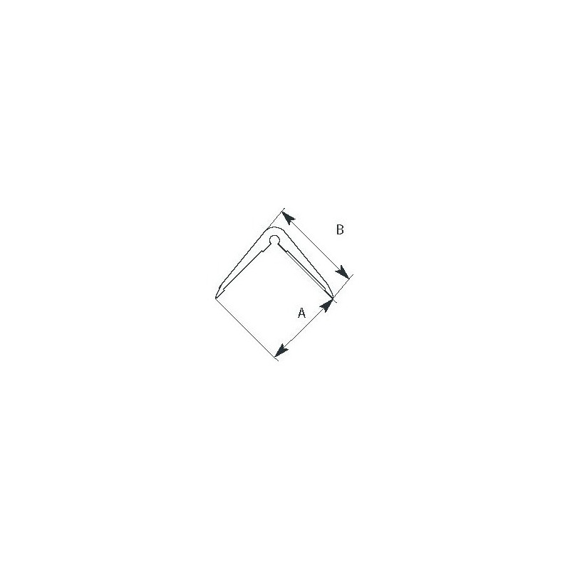 Protection angle de mur à coller longueur 2m Protection angle de mur à coller longueur 2m