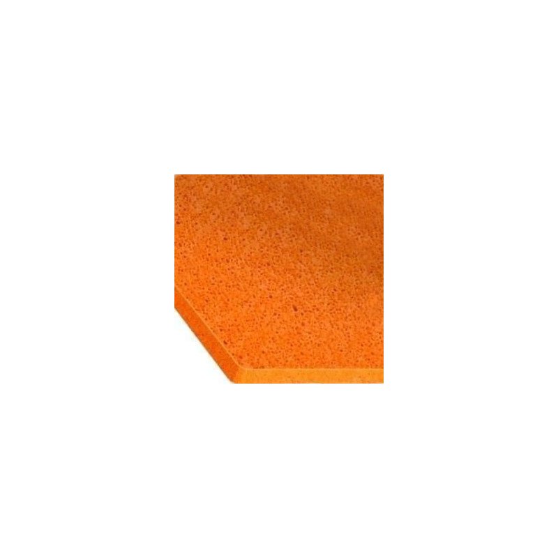 Plaque éponge orange grosse cellules