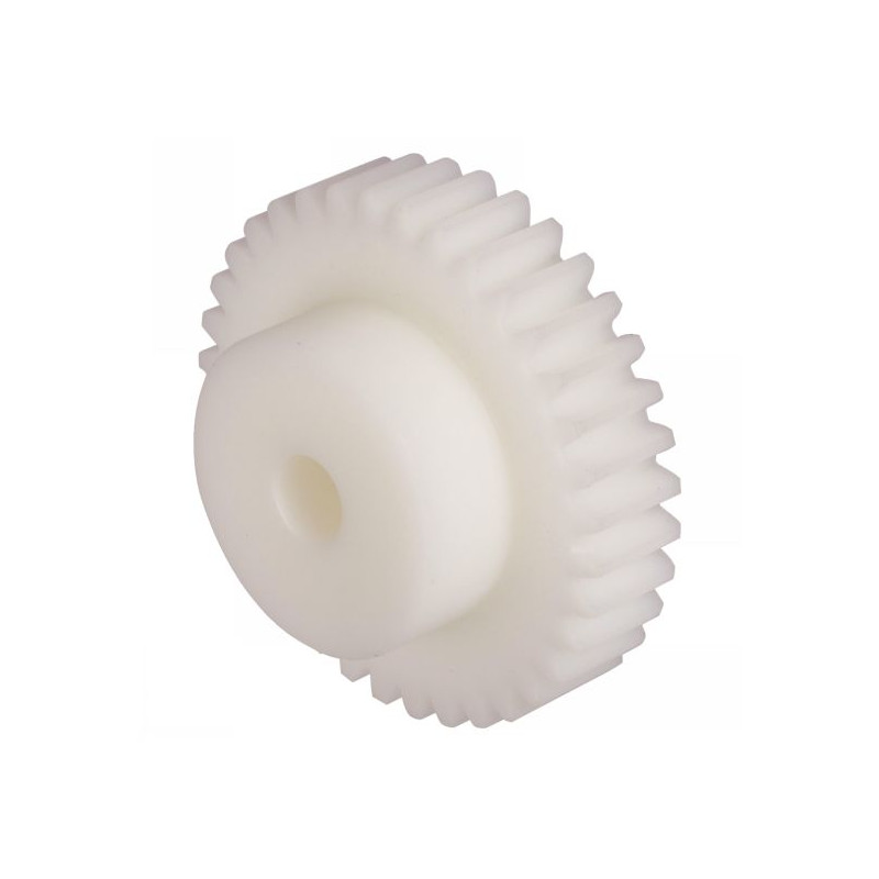Roue POM H m 2,5 largeur denture 20 mm denture droite Roue POM H m 2,5 largeur denture 20 mm denture droite