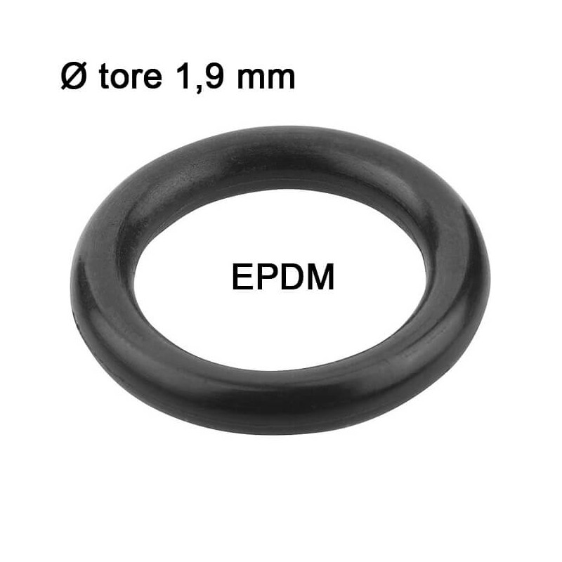 Joints toriques EPDM Ø tore 1,9 mm Sachet 30 joints Joints toriques EPDM Ø tore 1,9 mm Sachet 30 joints