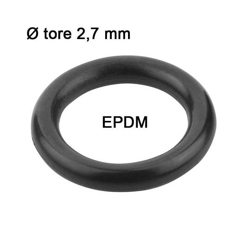 Joints toriques EPDM Ø tore 2,7 mm Sachet 30 joints Joints toriques EPDM Ø tore 2,7 mm Sachet 30 joints