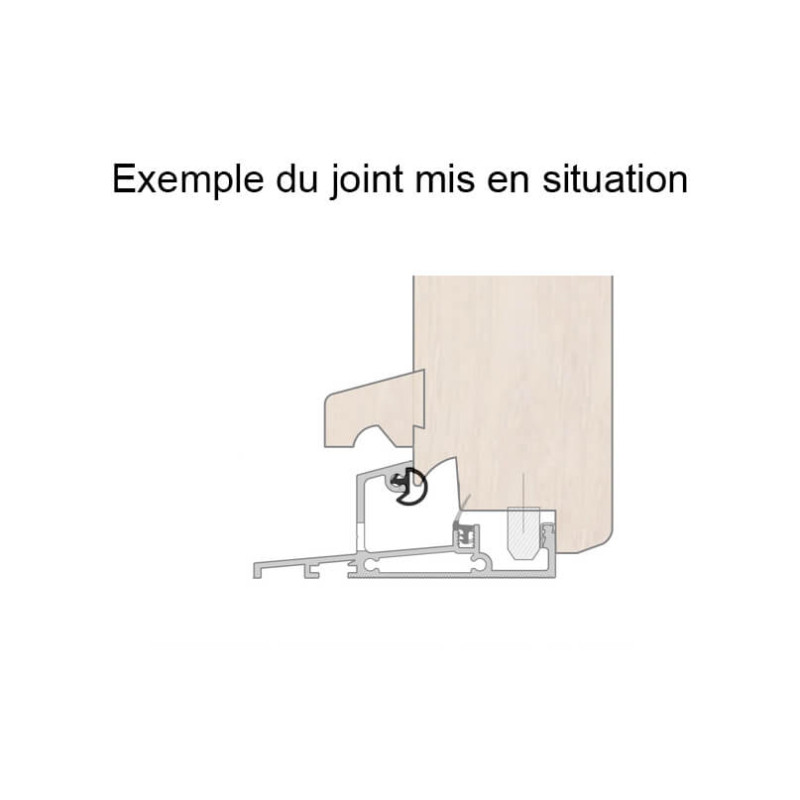 Joint JN2 pour seuil aluminium Joint JN2 pour seuil aluminium