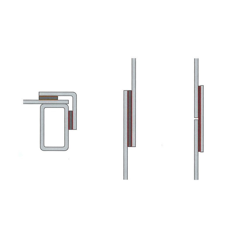 Adhésif double-face épaisseur 0,8 mm blanc Adhésif double-face épaisseur 0,8 mm blanc
