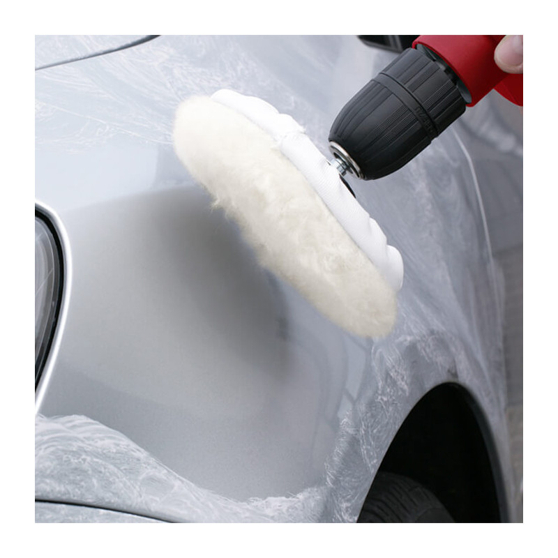 Bonnet de polissage laine agneau support normal Bonnet de polissage laine agneau support normal