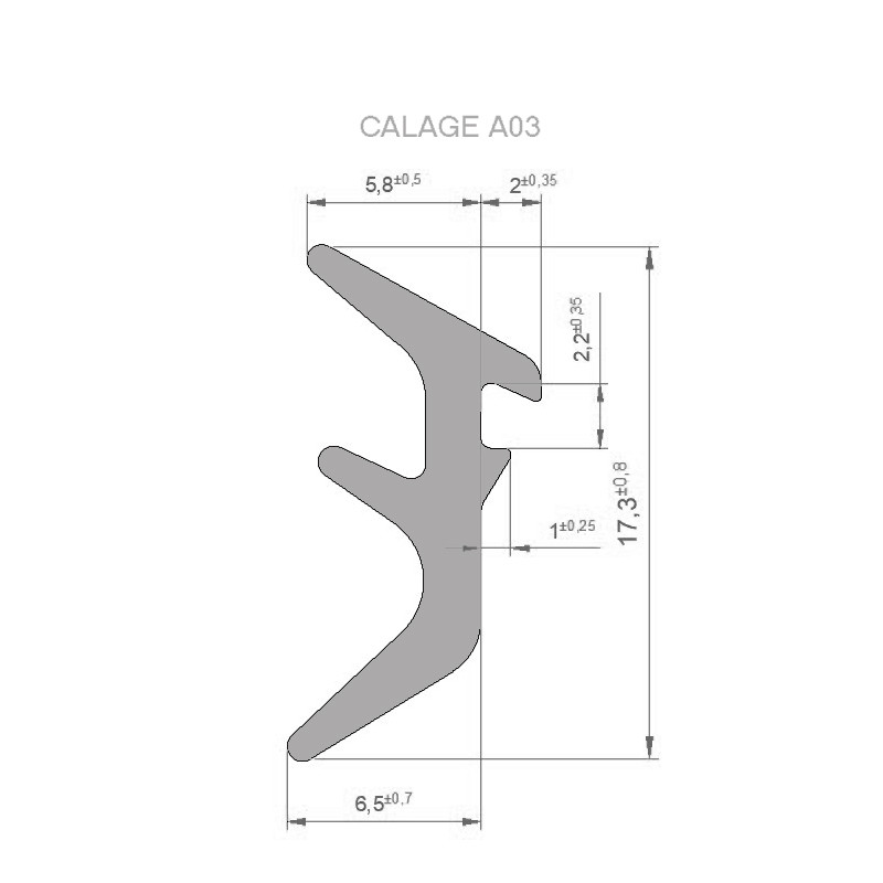 Joint de calage type A Joint de calage type A