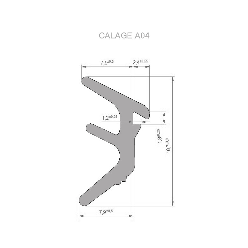 Joint de calage type A Joint de calage type A