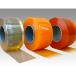 Lanière orange PVC porte souple standard