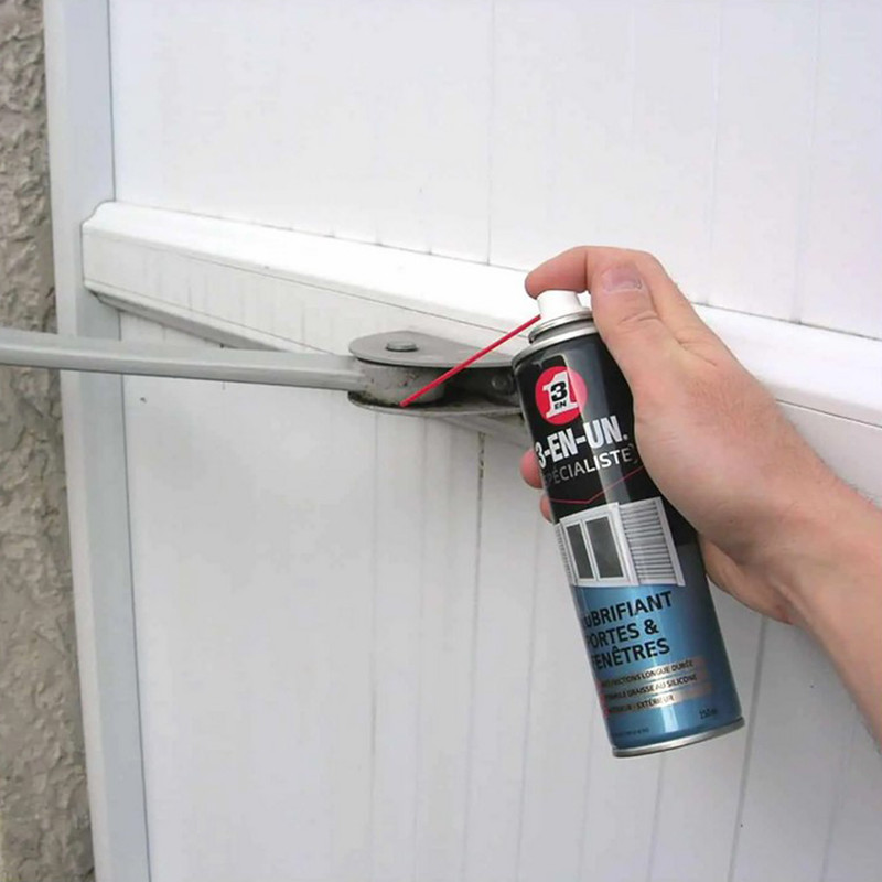 3EN1 Lubrifiant porte et fenêtre 250ML 3EN1 Lubrifiant porte et fenêtre 250ML