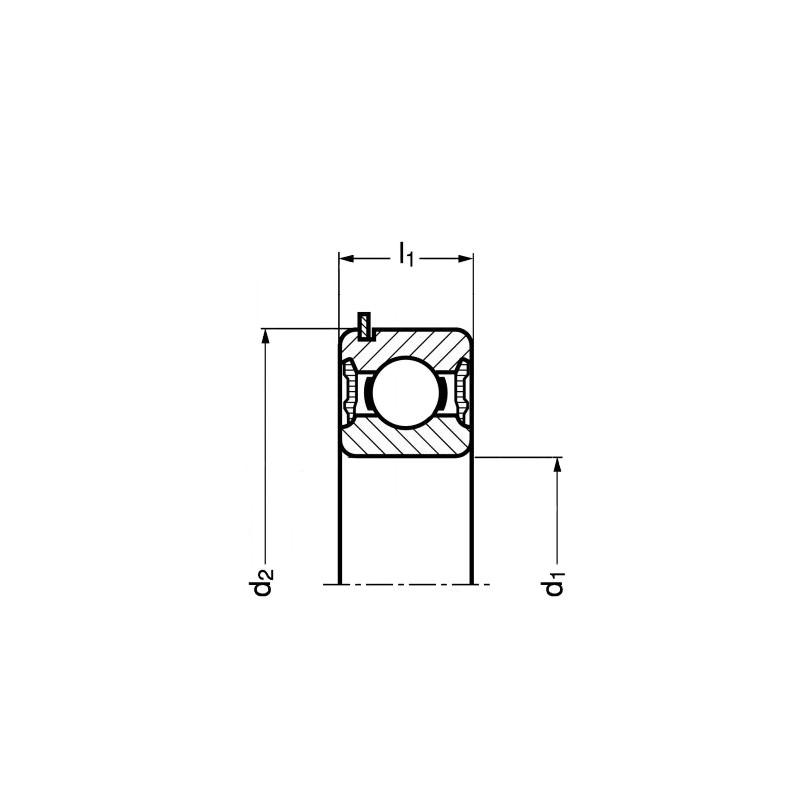 Roulement rigide à billes avec rainure et segment 2RS Roulement rigide à billes avec rainure et segment 2RS