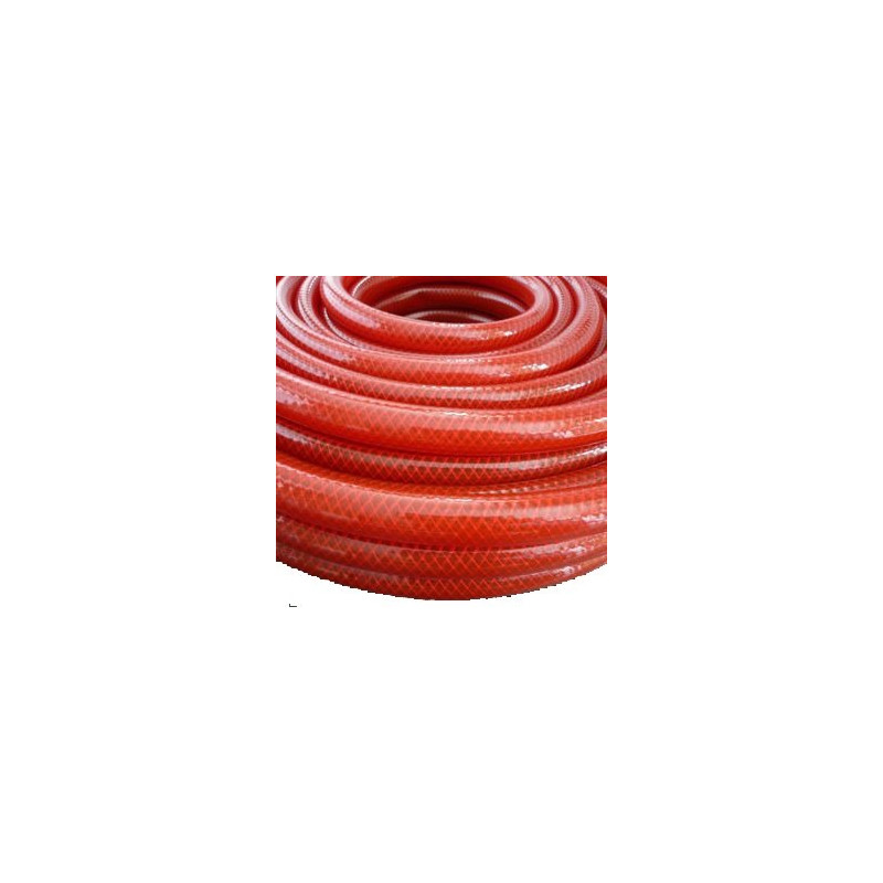 Tuyau Cristal PVC rouge  armé usage normal