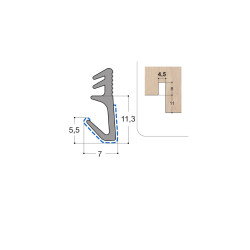 Joint d'ouvrant PVC OP3 Joint d'ouvrant PVC OP3