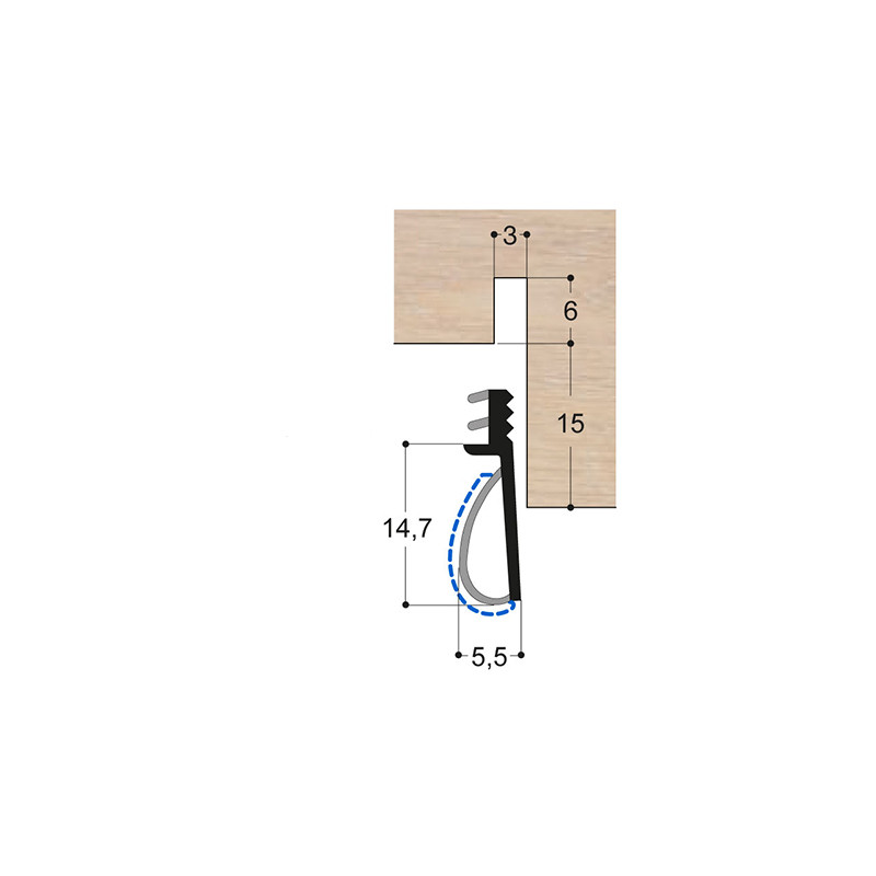 Joint isophonique monochambre OP4 PR DD Joint isophonique monochambre OP4 PR DD