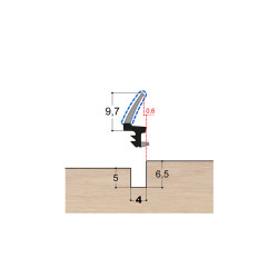 Joint à lèvre PVC bi-dureté LP1 PR DD Joint à lèvre PVC bi-dureté LP1 PR DD