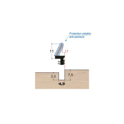 Joint à lèvre PVC bi-dureté LP4 PR DD Joint à lèvre PVC bi-dureté LP4 PR DD