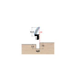 Joint à lèvre PVC bi-dureté LP5 PR DD Joint à lèvre PVC bi-dureté LP5 PR DD