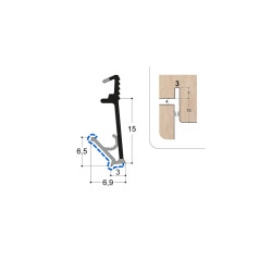 Joint isophonique multichambre F15 R3 PR Joint isophonique multichambre F15 R3 PR