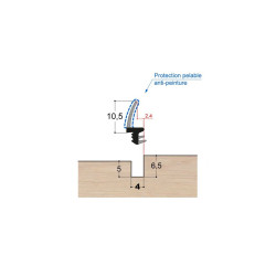 Joint à lèvre PVC bi-dureté LP3 PR DD Joint à lèvre PVC bi-dureté LP3 PR DD