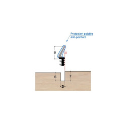 Joint à lèvre PVC bi-dureté LP2 PR DD Joint à lèvre PVC bi-dureté LP2 PR DD