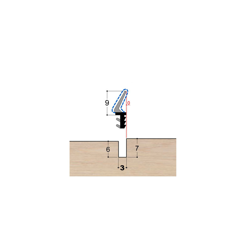Joint à lèvre PVC bi-dureté LP2 PR DD Joint à lèvre PVC bi-dureté LP2 PR DD