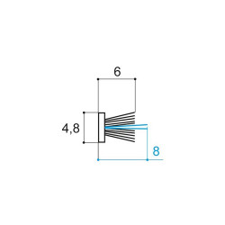 Joint-brosse fibres grises 4,8 Joint-brosse fibres grises 4,8