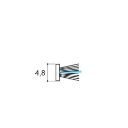 Joint brosse fibres grises 4,8 Joint brosse fibres grises 4,8