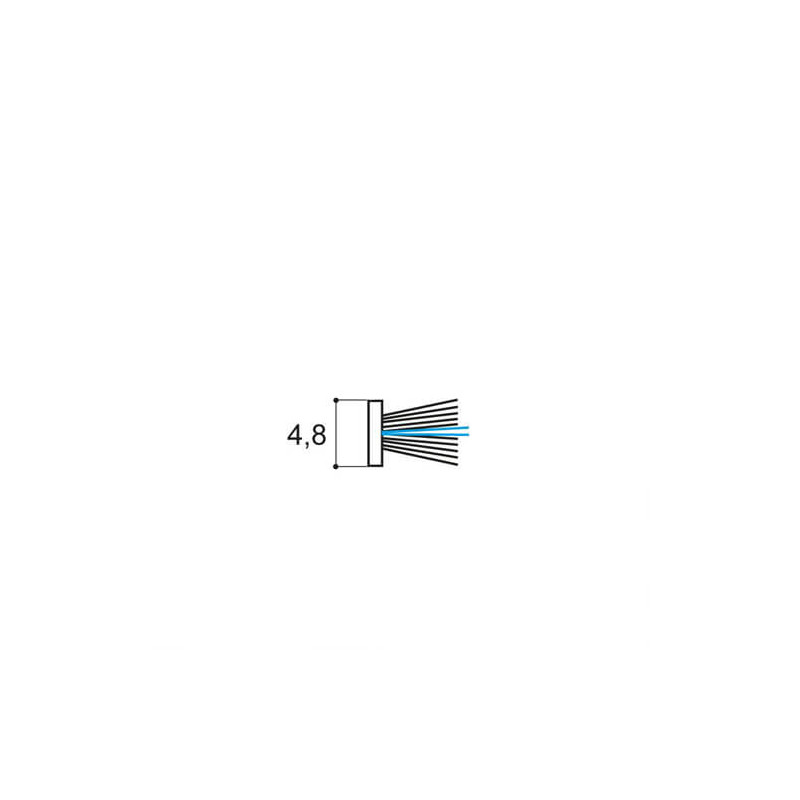 Joint brosse fibres grises 4,8 Joint brosse fibres grises 4,8