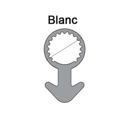 Joint tubulaire queue d'ancre NM blanc Joint tubulaire queue d'ancre NM blanc