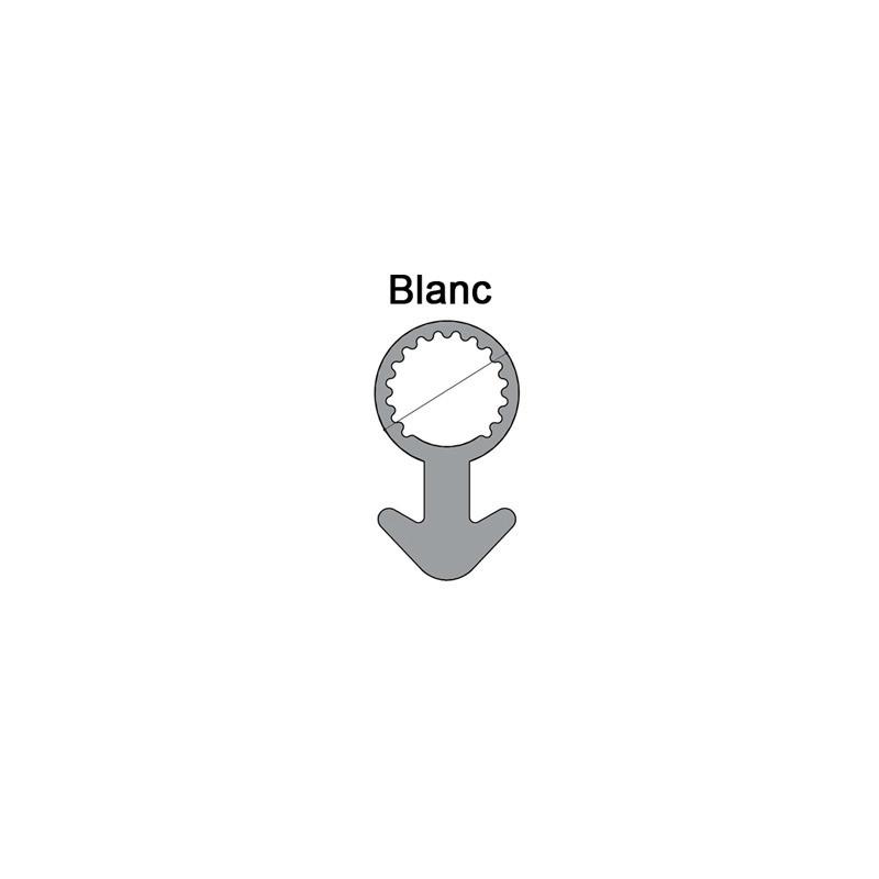Joint tubulaire queue d'ancre NM blanc Joint tubulaire queue d'ancre NM blanc