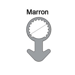 Joint tubulaire queue d'ancre NM marron Joint tubulaire queue d'ancre NM marron