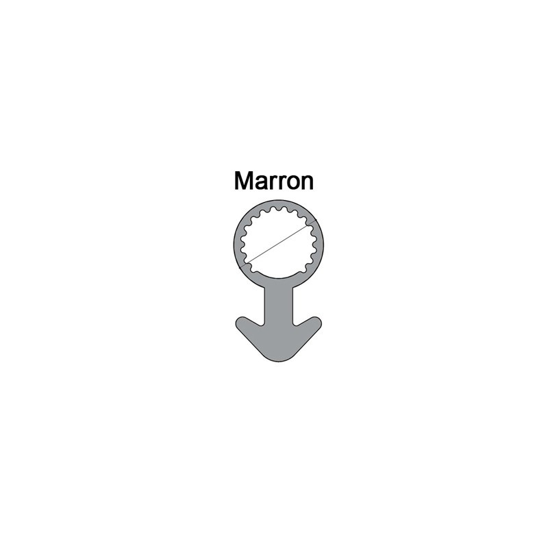 Joint tubulaire queue d'ancre NM marron Joint tubulaire queue d'ancre NM marron