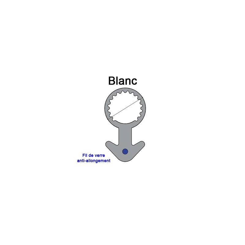 Joint tubulaire queue d'ancre FV blanc Joint tubulaire queue d'ancre FV blanc