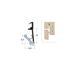 Joint isophonique multichambre F12 R3 PR Joint isophonique multichambre F12 R3 PR
